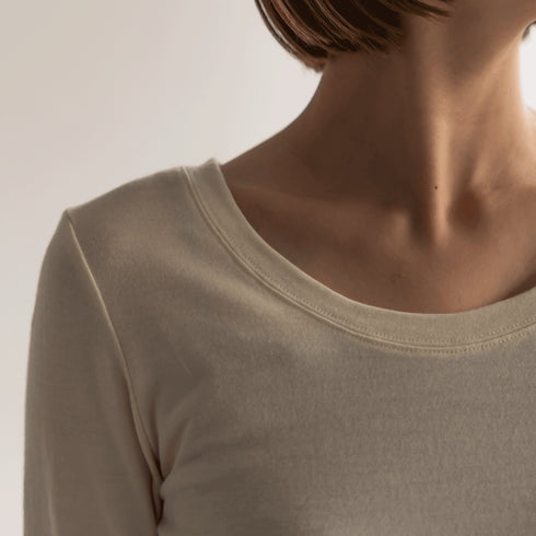 Mee × LongTee women ecru